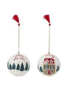 Lexington - Papier Maché Ziemassvētku eglīšu rotājumi, 2 gab. - 1500 WHITE MULTI | Stockmann