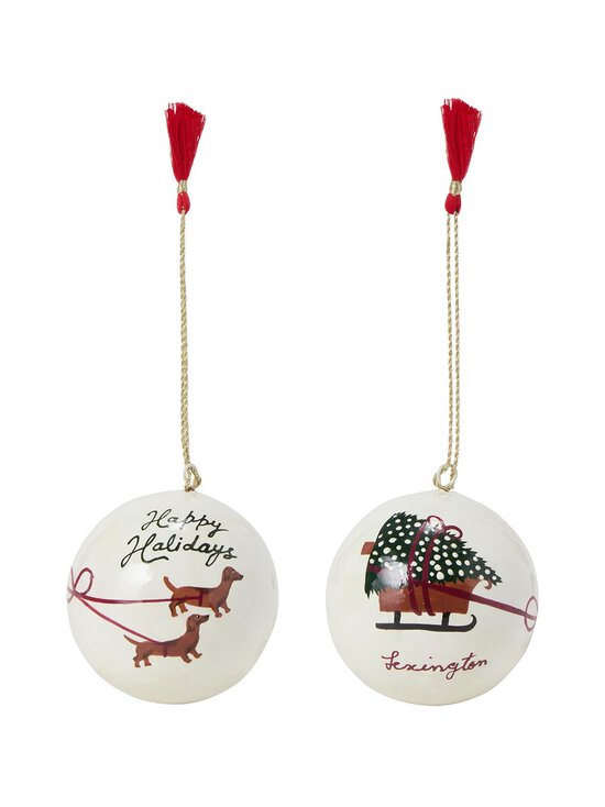 Lexington - Papier Maché Ziemassvētku eglīšu rotājumi, 2 gab. - 1500 WHITE MULTI | Stockmann - photo 2