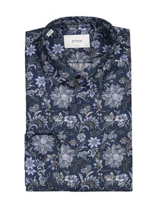 Eton - Classic Fit Floral Print Signature krekls ar apkakli - 27 DARK BLUE | Stockmann
