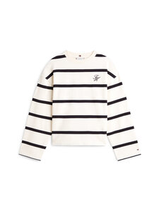 Tommy Hilfiger - Script Modern Terry -collegepaita - 0AB CALICO/ BLACK STP | Stockmann