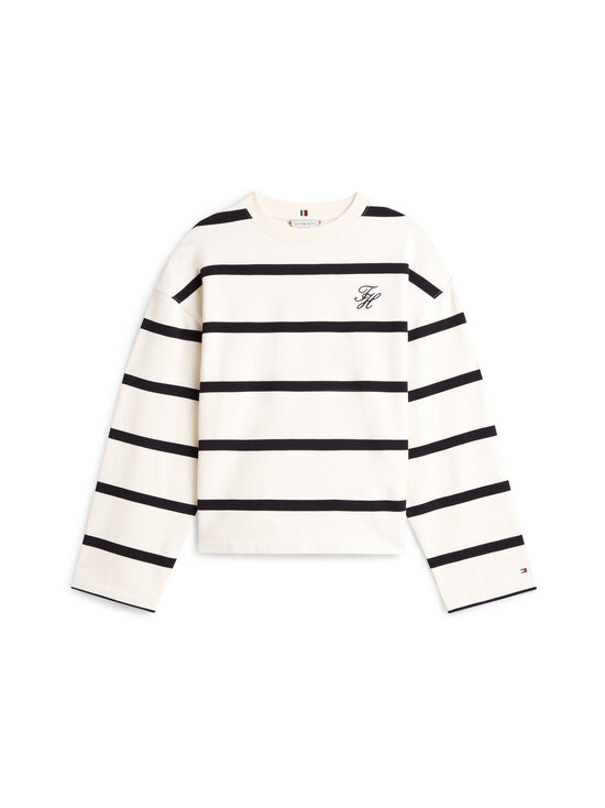 Tommy Hilfiger - Script Modern Terry -collegepaita - 0AB CALICO/ BLACK STP | Stockmann - photo 1