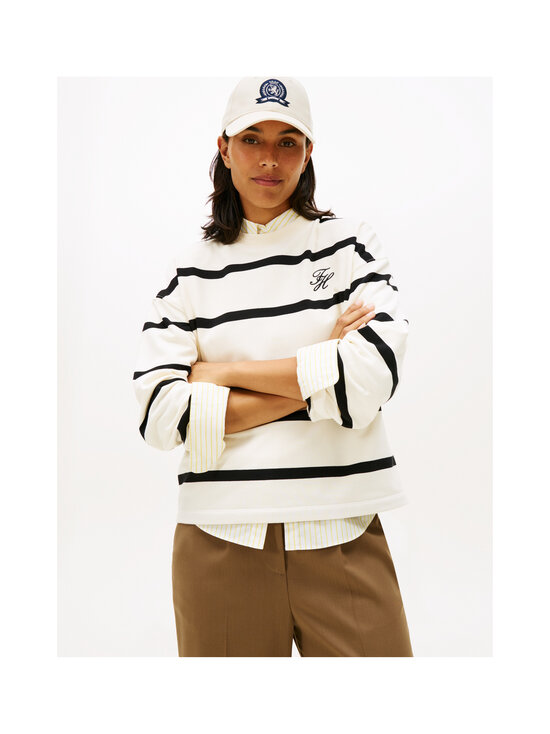 Tommy Hilfiger - Script Modern Terry -collegepaita - 0AB CALICO/ BLACK STP | Stockmann - photo 4