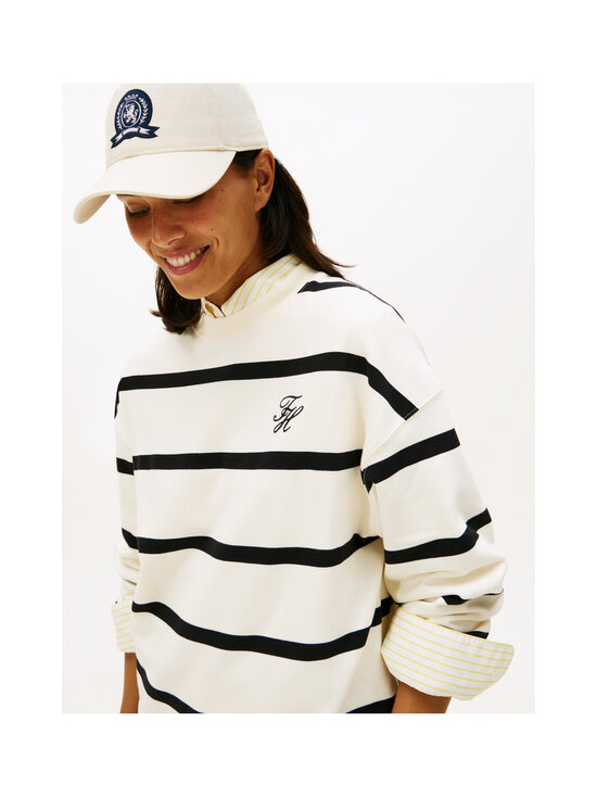 Tommy Hilfiger - Script Modern Terry -collegepaita - 0AB CALICO/ BLACK STP | Stockmann - photo 5