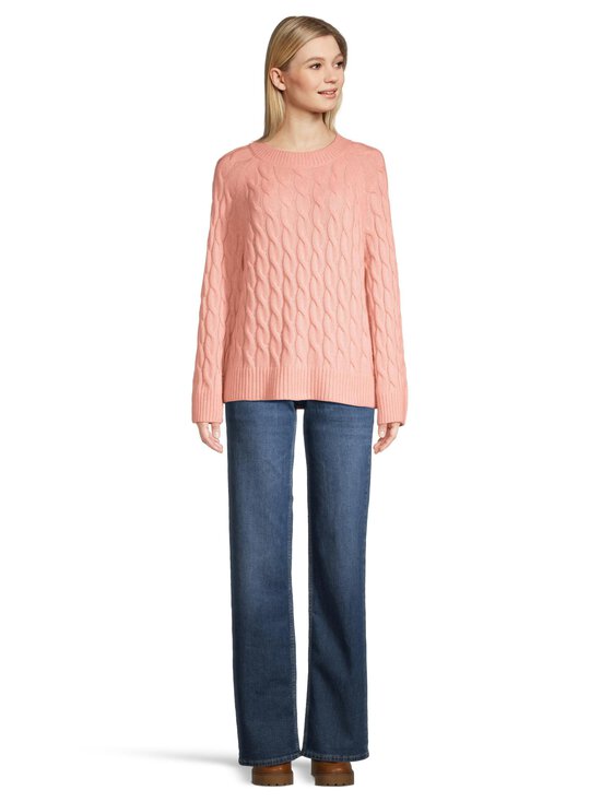 ESSENTIALS by Stockmann - Nikita-palmikkoneulepusero - BLOOM 26024 -ROSE - photo 2 ESSENTIALS by Stockmann - Nikita-palmikkoneulepusero - BLOOM 26024 -ROSE | Stockmann - photo 2
