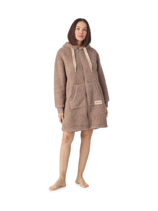 Dkny - L/S Hooded Zip Robe Dkny - BEIGE | Stockmann - photo 2