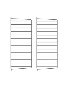 String - String System -seinäsivupaneelit tummanharmaa 75 x 30 cm - GREY | Stockmann