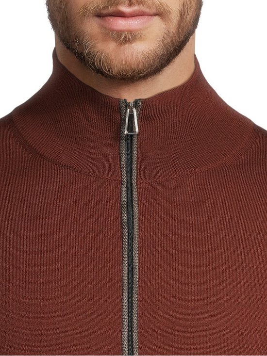 PS Paul Smith - Vetoketjullinen neuletakki - 26_BRICK RED | Stockmann - photo 4