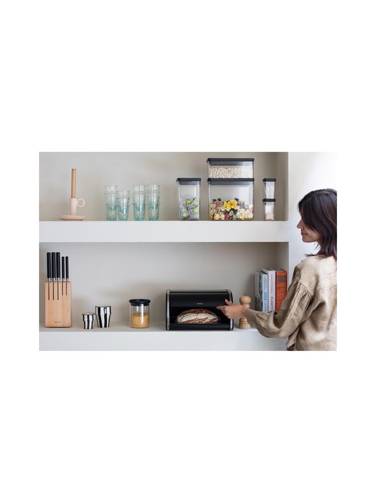 Brabantia - Roll Top Medium -leipälaatikko - MATT BLACK | Stockmann - photo 9