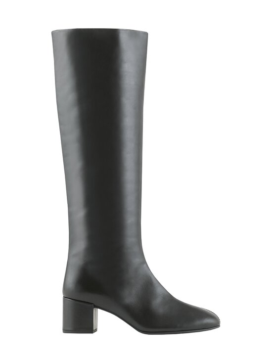 Long Block Heel -nahkasaappaat
