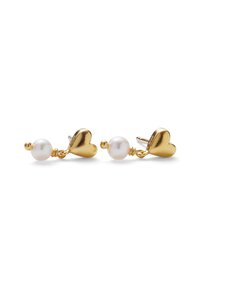 Pernille Corydon - Kõrvarõngad White Adore - GOLD PLATED | Stockmann