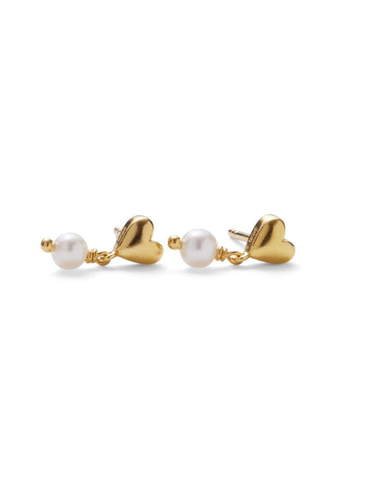 Pernille Corydon - Kõrvarõngad White Adore - GOLD PLATED | Stockmann - photo 1