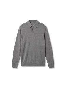Calvin Klein Menswear - Merino Polo -pikeeneule - P7E MEDIUM GREY HTR | Stockmann