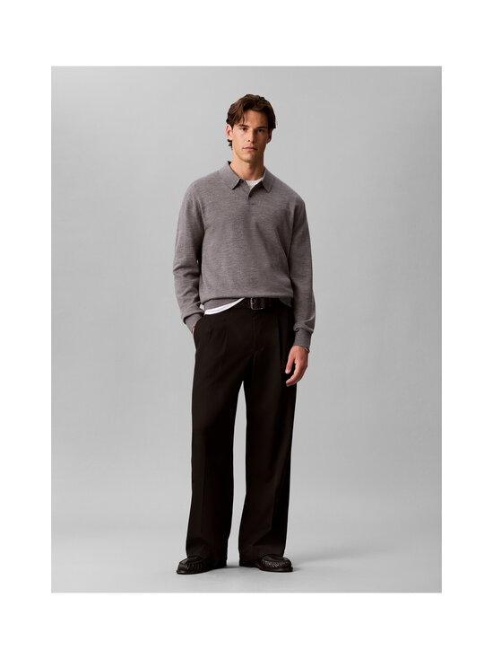 Calvin Klein Menswear - Merino Polo -pikeeneule - P7E MEDIUM GREY HTR | Stockmann - photo 2