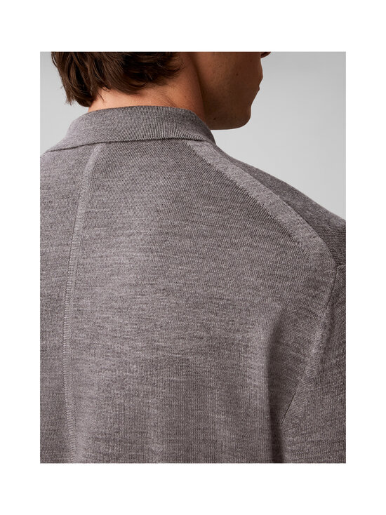 Calvin Klein Menswear - Merino Polo -pikeeneule - P7E MEDIUM GREY HTR | Stockmann - photo 7