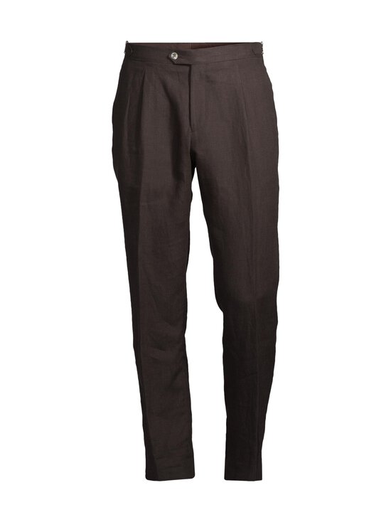 Oscar Jacobson - Denz-pellavahousut - 535 BROWN ELK | Stockmann - photo 1