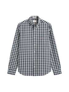 GANT - Poplin Check Regular fit -kauluspaita - 321 DARK EMERALD | Stockmann