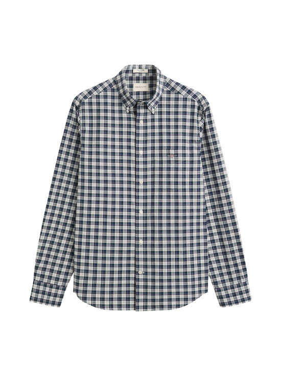 GANT - Poplin Check Regular fit -kauluspaita - 321 DARK EMERALD | Stockmann - photo 1