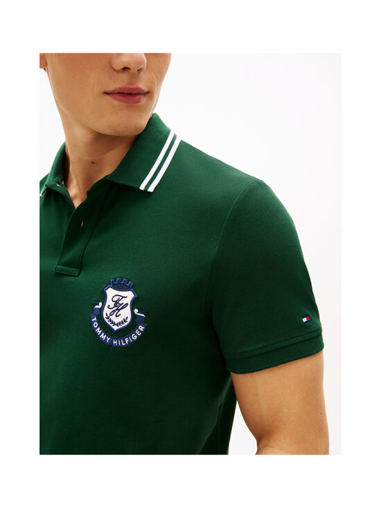 Tommy Hilfiger - Badge Pique polo krekls - MBN NOCTURNAL GREEN | Stockmann - photo 4