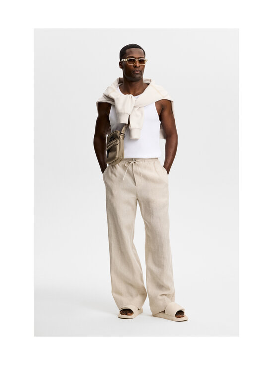 J.Lindeberg - Linased püksid Noah Drape Linen - U029 MOONBEAM | Stockmann - photo 4