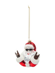 Casa Stockmann - Glass Rock Santa -joulukoriste - RED | Stockmann