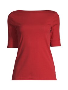 Lauren Ralph Lauren - Judy Elbow Sleeve -paita - MADISON RED | Stockmann