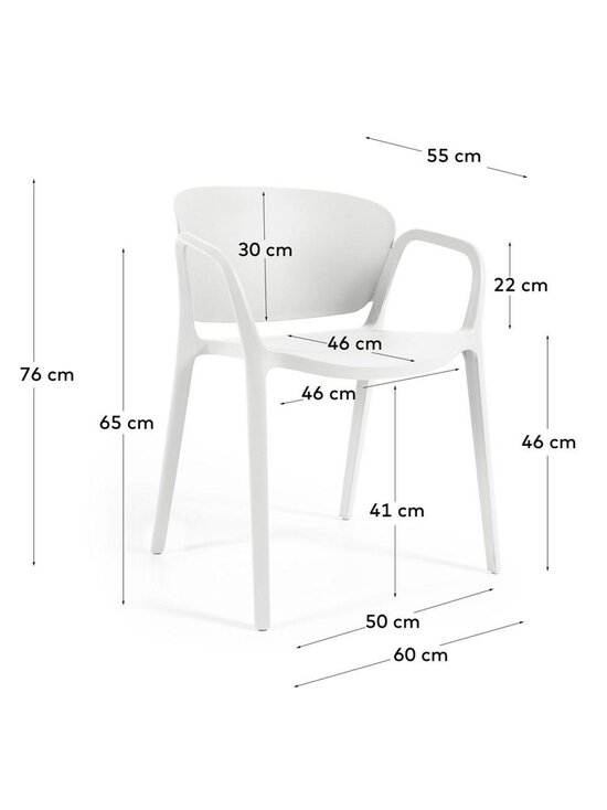 Kave Home - Ania-tuoli valkoinen - WHITE | Stockmann - photo 8