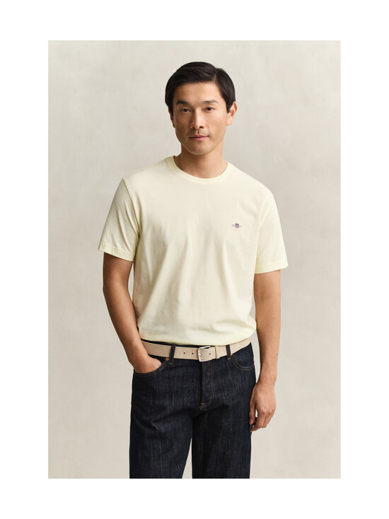 GANT - Regular Shield t-paita - 713 VANILLA YELLOW | Stockmann - photo 2