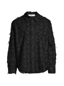 Séfr - Wes-kauluspaita - FRINGED BLACK TWILL | Stockmann