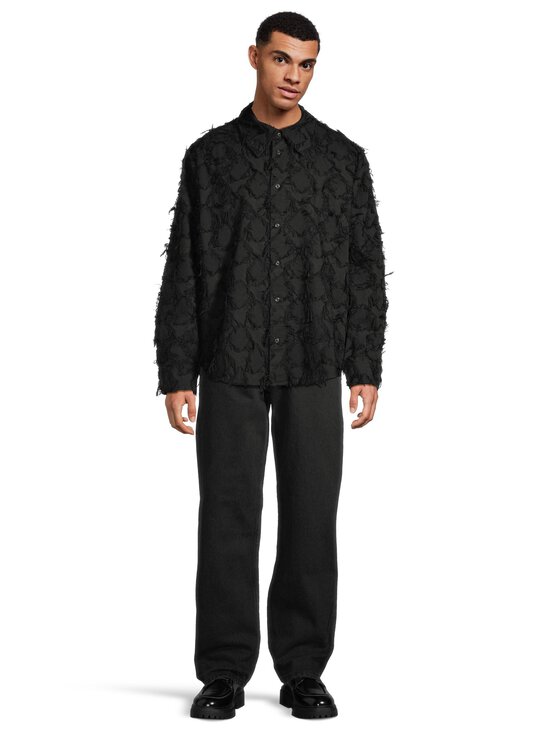 Séfr - Wes-kauluspaita - FRINGED BLACK TWILL - photo 2 Séfr - Wes-kauluspaita - FRINGED BLACK TWILL | Stockmann - photo 2