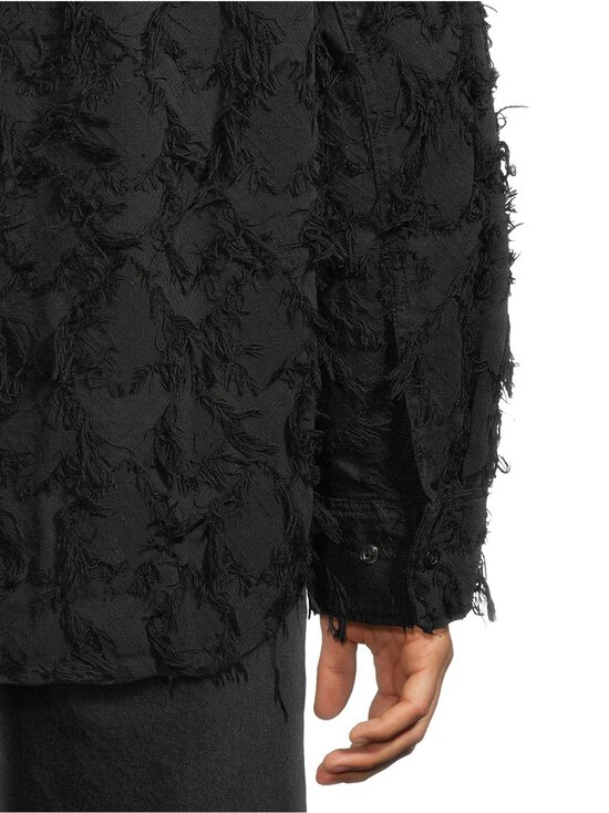 Séfr - Wes-kauluspaita - FRINGED BLACK TWILL - photo 5 Séfr - Wes-kauluspaita - FRINGED BLACK TWILL | Stockmann - photo 5