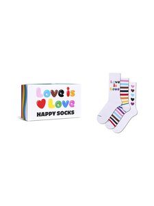 Happy Socks - Pride Sneaker Socks Gift Set -sukat 3-pack - 1000 WHITE | Stockmann