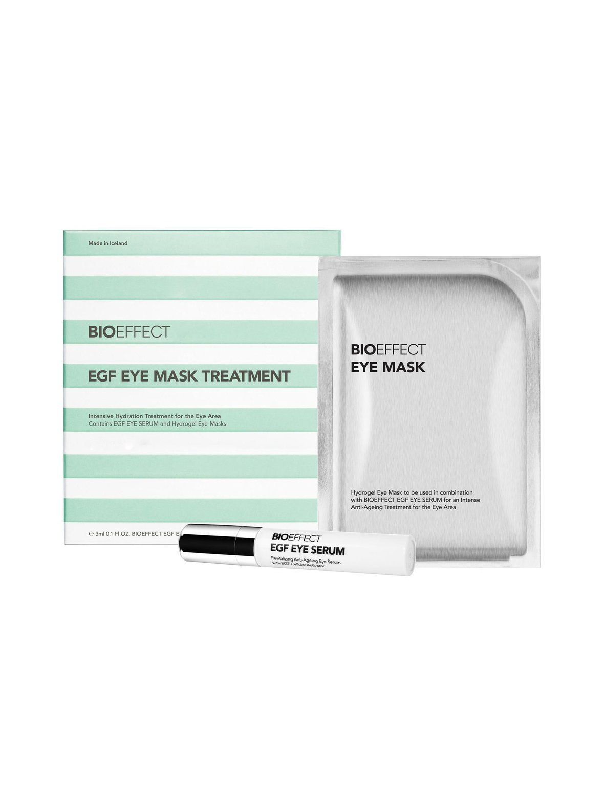 Bioeffect – EGF EYE Mask Treatment -hoitonaamio, 3 ml + 8 paria