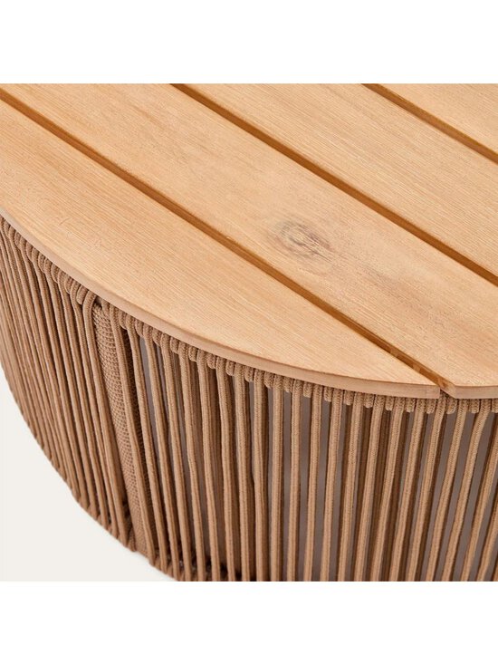 Kave Home - Dandara-sohvapöytä akaasia/beige ⌀ 60 cm - BEIGE | Stockmann - photo 3