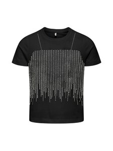KIDS ONLY - T-särk KogBillie Life Stone - BLACK DETAIL:RHINESTONE SILVER | Stockmann