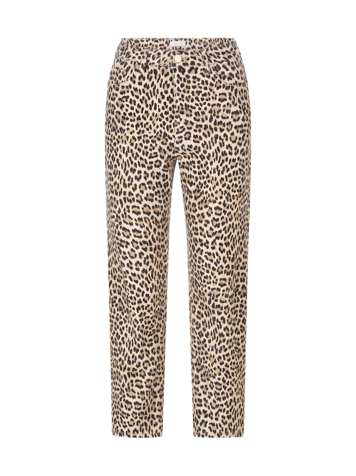 Vintage Straight Leopard -farkut