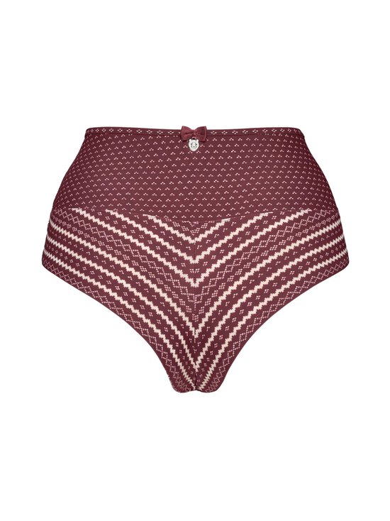 Marlies Dekkers - Polaris High Waist Briefs -alushousut - CABERNET RED AND IVORY | Stockmann - photo 2