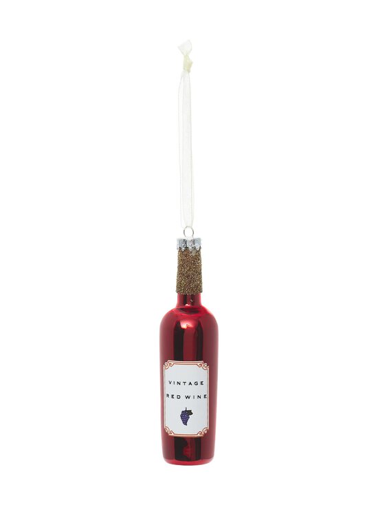 Villa Stockmann - Glass Wine Bottle -joulukoriste - RED | Stockmann - photo 1