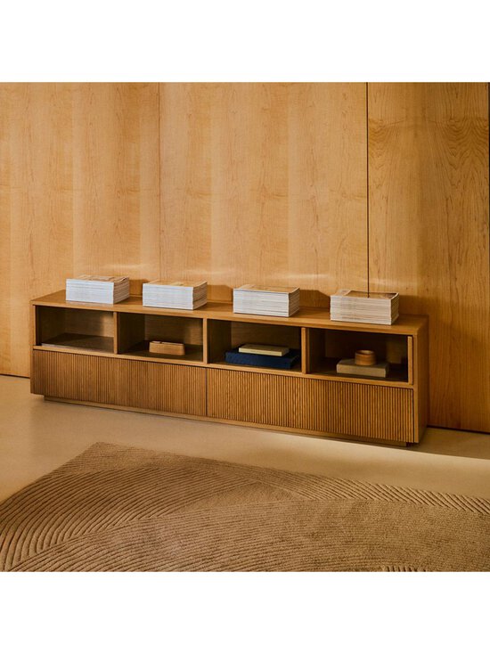 Kave Home - Helvine-senkki tammi/lasi 200 x 54 cm - BROWN | Stockmann - photo 8