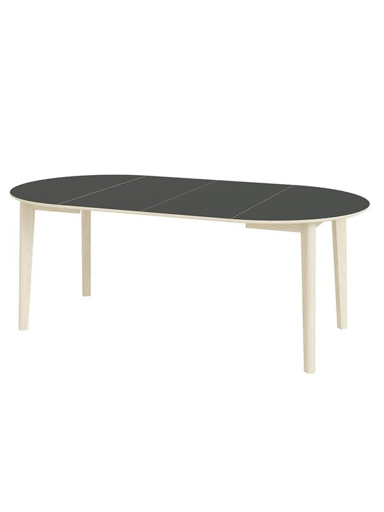 Skovby Möbelfabrik - #120- jatkettava ruokapöytä musta laminaatti / valkoöljytty massiivitammi ⌀ 120 / 147 cm - BROWN | Stockmann - photo 2