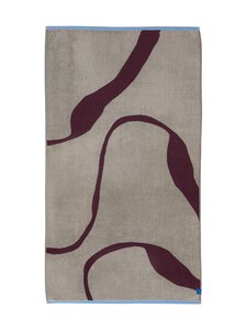 Mette Ditmer Denmark - Nova Arte -pyyhe 70 x 133 cm - 58 WINE/ SAND | Stockmann