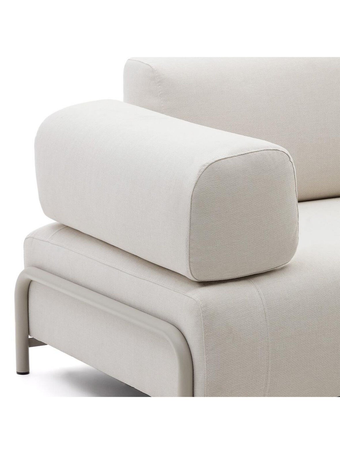 Compo-sohvan käsinoja beige chenille-kangas