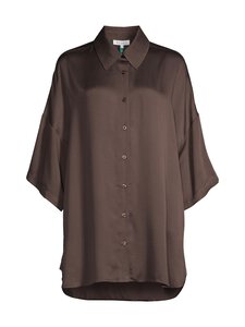 A+more - Sweetie Modal Boyfriend -satiinipaita - BROWN | Stockmann
