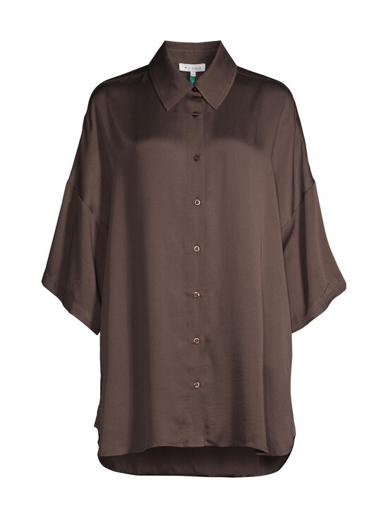 A+more - Sweetie Modal Boyfriend -satiinipaita - BROWN | Stockmann - photo 1