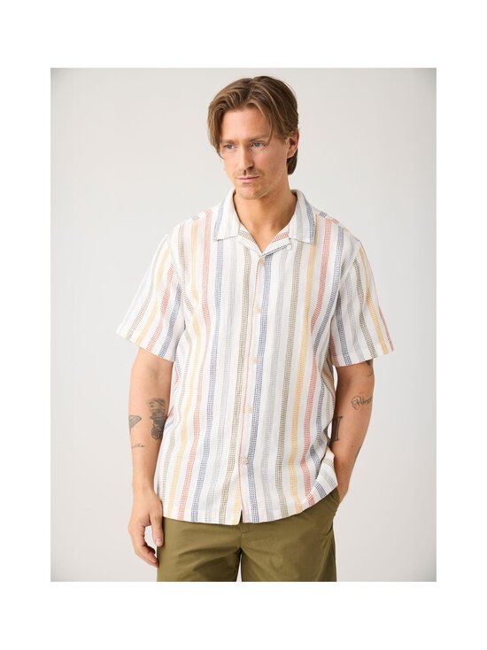Knowledge Cotton Apparel - Organic Cotton Striped -kauluspaita - 8032 MULTI COLOR STRIPE | Stockmann - photo 4