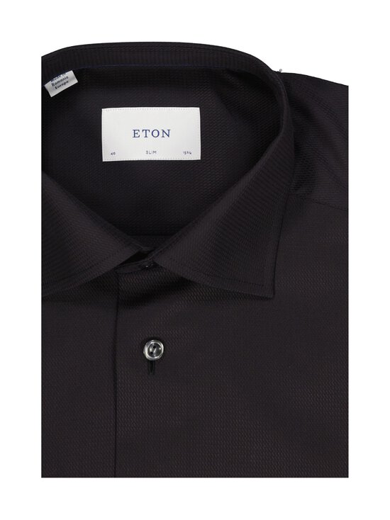 Eton - Slim Fit Semi-Solid Dobby -kauluspaita - 18 BLACK | Stockmann - photo 2