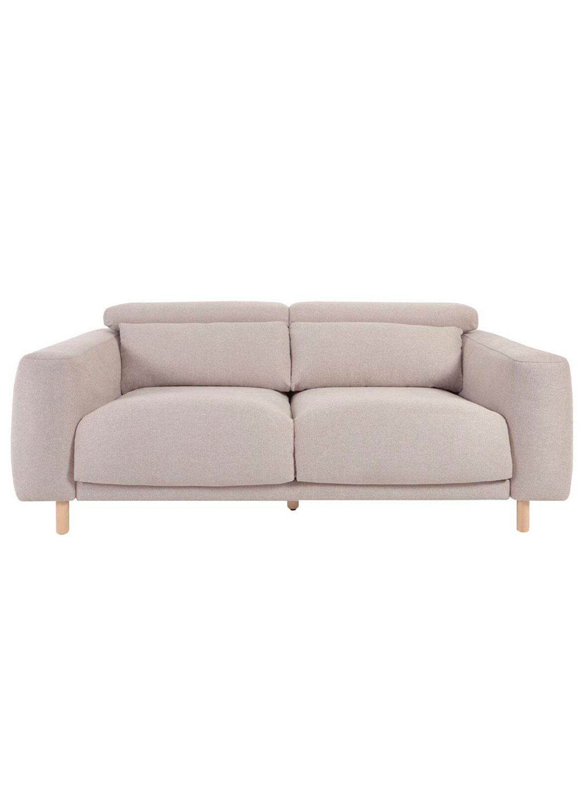 Singa-sohva beige l 215 cm