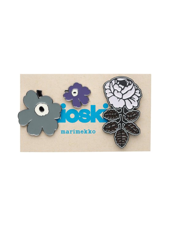 Marimekko - Pumpuli Set I Kioski -pinssisetti, 3 kpl - 490 GREY, PURPLE, BLACK - photo 1 Marimekko - Pumpuli Set I Kioski -pinssisetti, 3 kpl - 490 GREY, PURPLE, BLACK | Stockmann - photo 1