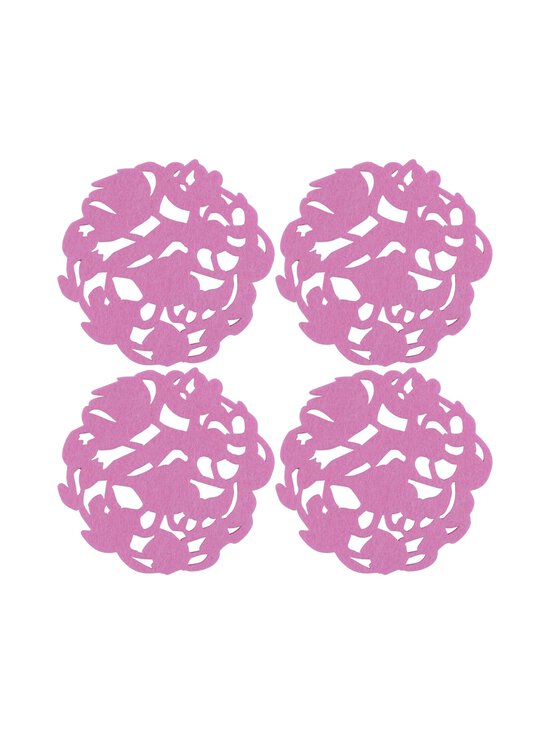 Pentik - Kukkanen-lasinaluset 4 kpl - PINK | Stockmann - photo 1