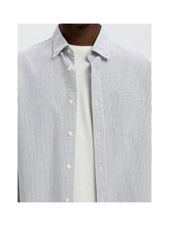 Selected - SlmRegCole Rick Regular fit Oxford krekls ar apkakli - BRIGHT WHITE STRIPES:DARK SAPPHIRE | Stockmann - photo 6