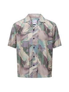 Only & Sons - OnsDash Life Regular Resort krekls ar apkakli - CHINCHILLA AOP:- | Stockmann